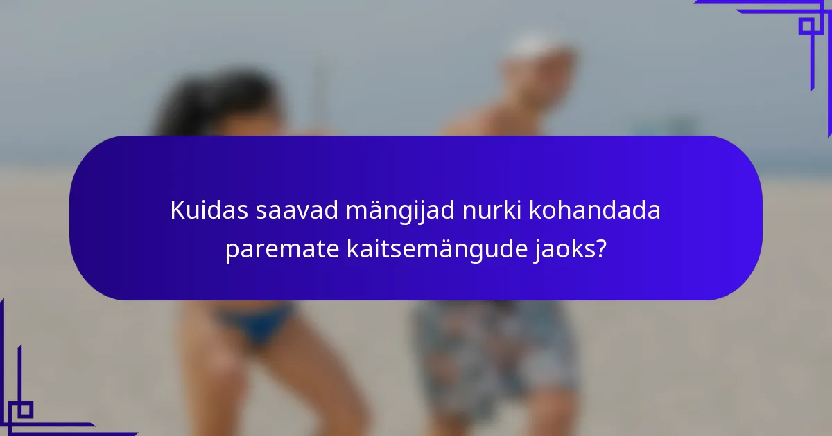 Kuidas saavad mängijad nurki kohandada paremate kaitsemängude jaoks?
