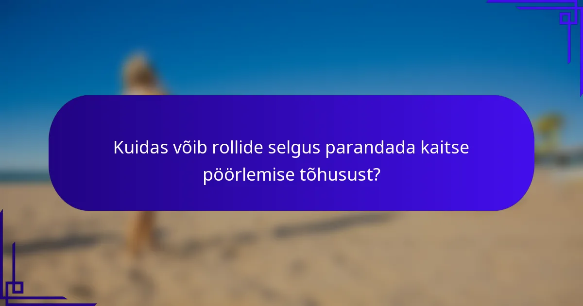 Kuidas võib rollide selgus parandada kaitse pöörlemise tõhusust?