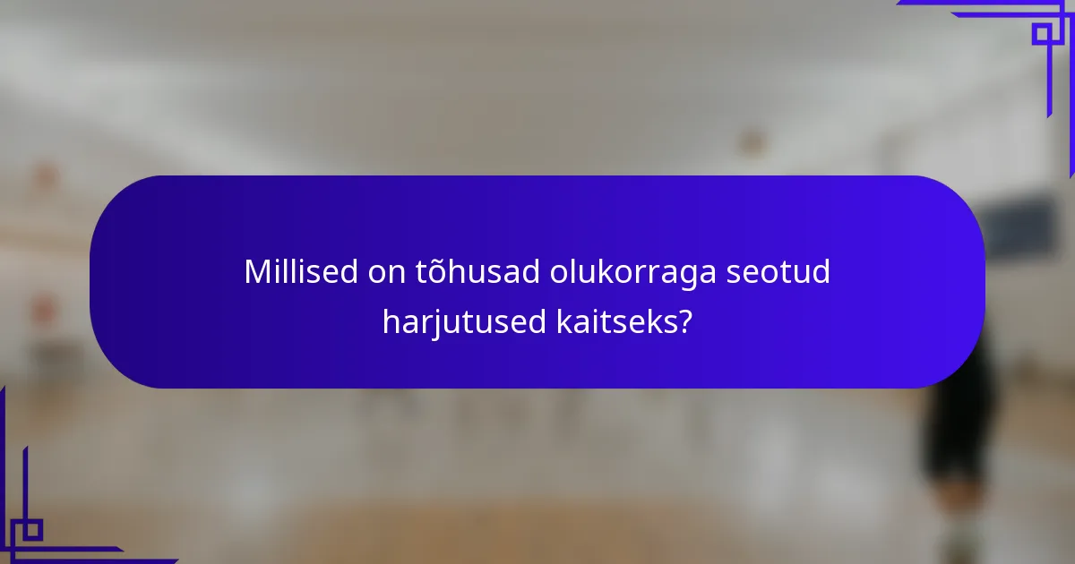 Millised on tõhusad olukorraga seotud harjutused kaitseks?